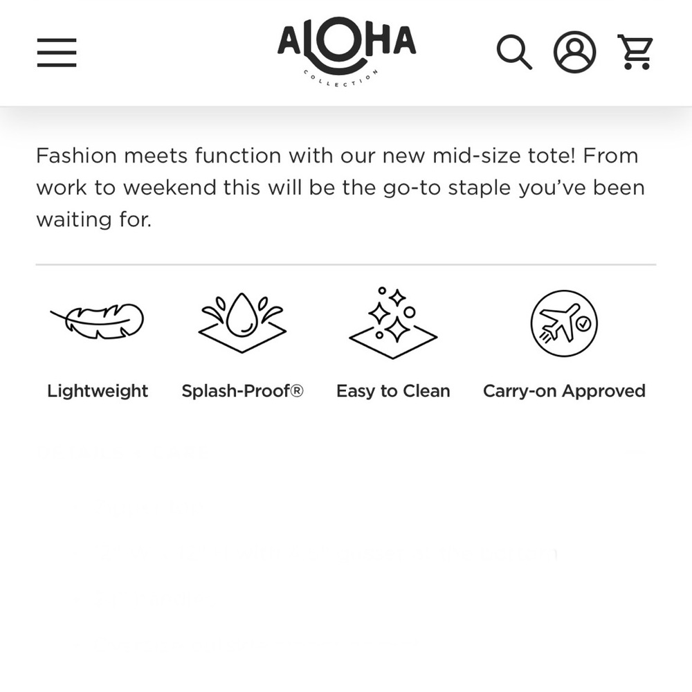 ALOHA Collection Go-To Tote - Picture 8 of 9